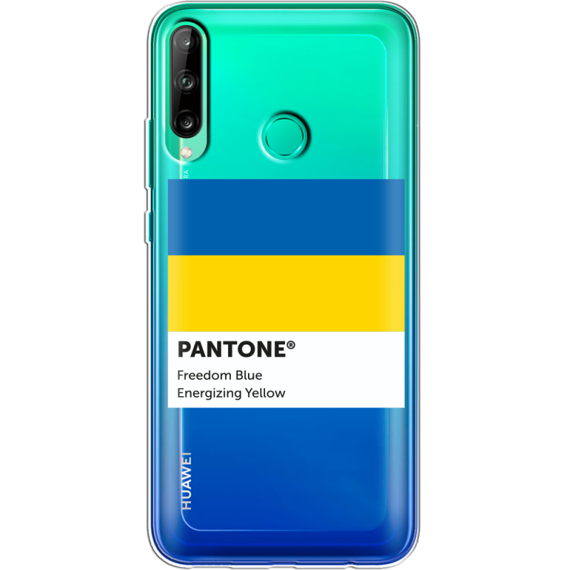 Прозрачный чехол BoxFace Huawei P40 Lite E Pantone вільний синій