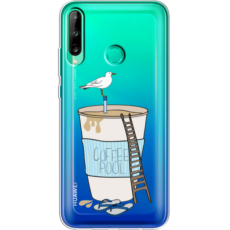 Прозрачный чехол BoxFace Huawei P40 Lite E Segull in Cofee Pool