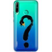 Прозрачный чехол BoxFace Huawei P40 Lite E Swan question