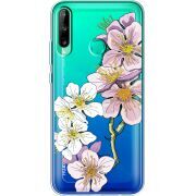 Прозрачный чехол BoxFace Huawei P40 Lite E Cherry Blossom