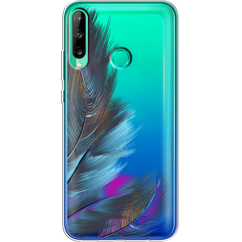 Прозрачный чехол BoxFace Huawei P40 Lite E Feathers