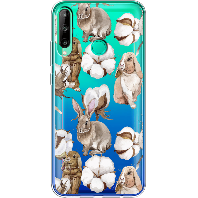 Прозрачный чехол BoxFace Huawei P40 Lite E Cotton and Rabbits