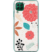 Чехол BoxFace Huawei P40 Lite Line Flowers