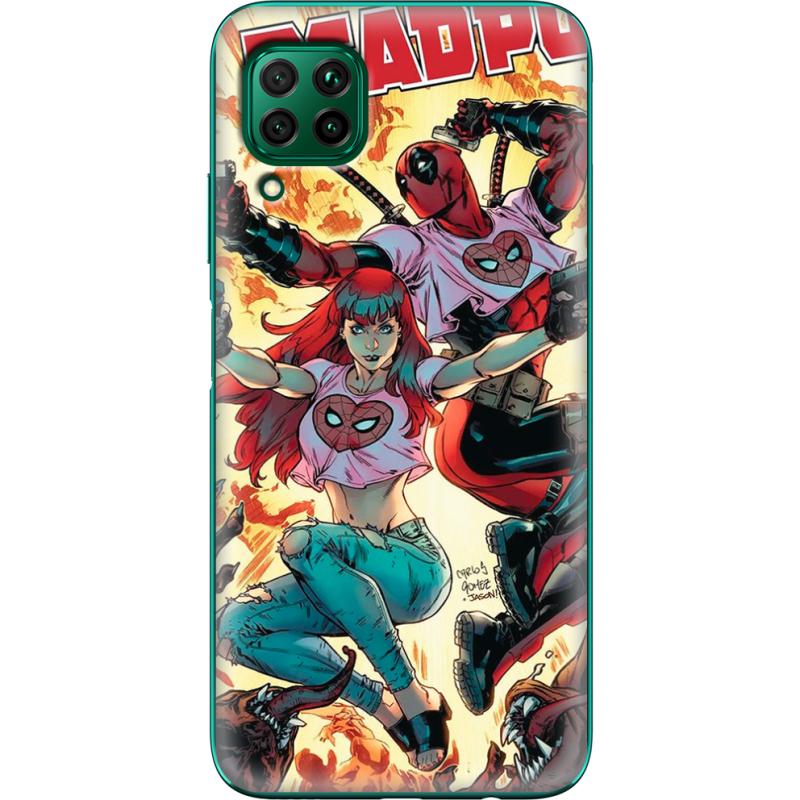 Чехол BoxFace Huawei P40 Lite Deadpool and Mary Jane