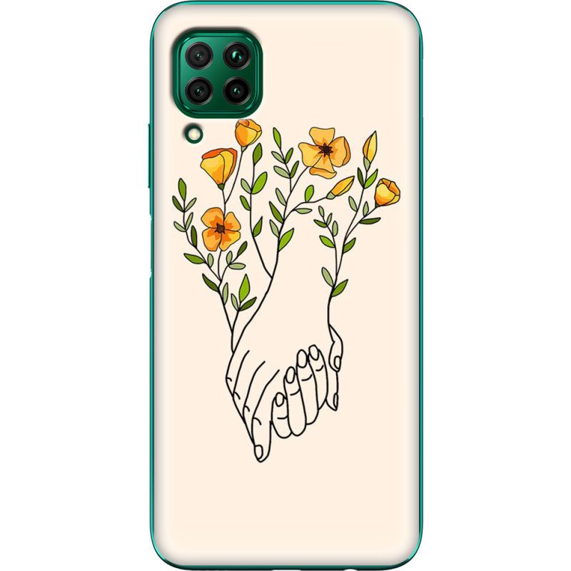 Чехол BoxFace Huawei P40 Lite Flower Hands