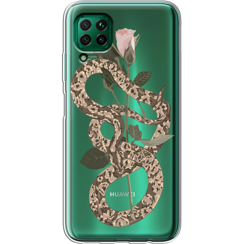 Прозрачный чехол BoxFace Huawei P40 Lite Glamor Snake