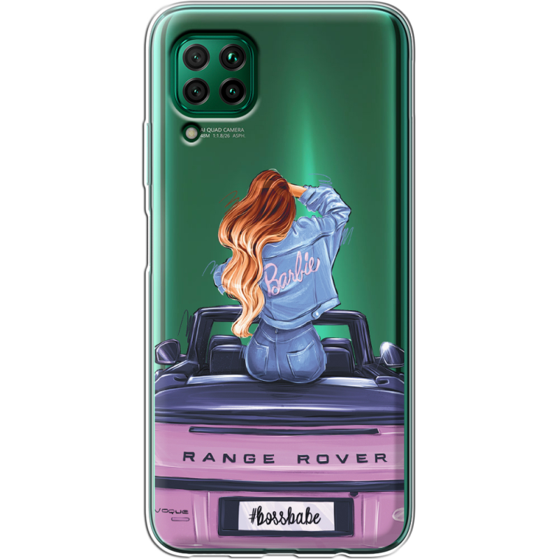 Прозрачный чехол BoxFace Huawei P40 Lite Boss Babe