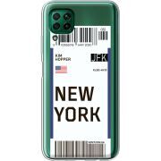 Прозрачный чехол BoxFace Huawei P40 Lite Ticket New York