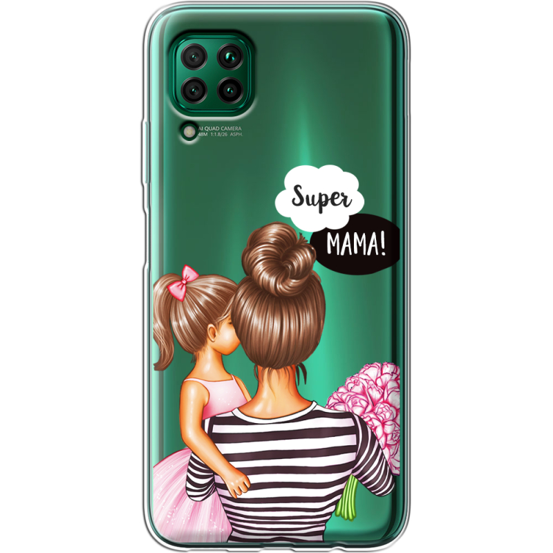 Прозрачный чехол BoxFace Huawei P40 Lite Super Mama and Daughter