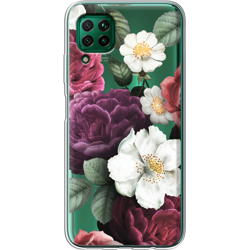 Прозрачный чехол BoxFace Huawei P40 Lite Floral Dark Dreams
