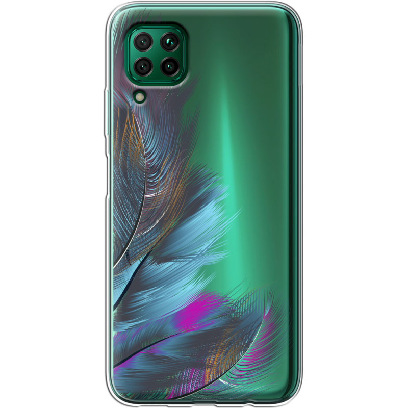 Прозрачный чехол BoxFace Huawei P40 Lite Feathers