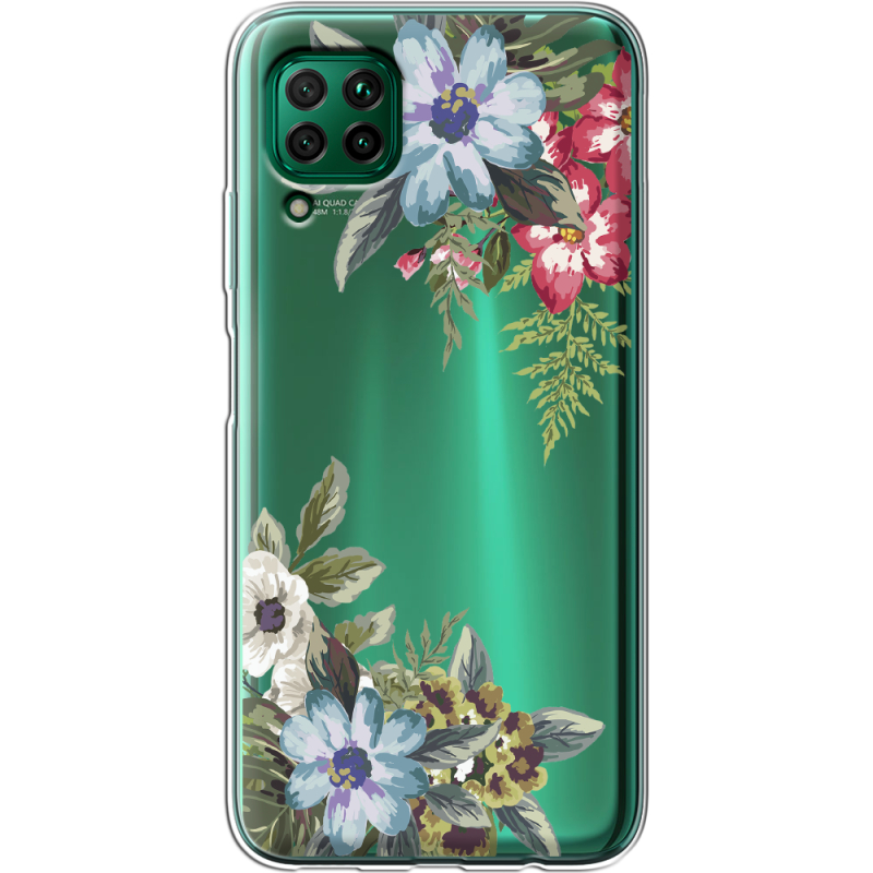 Прозрачный чехол BoxFace Huawei P40 Lite Floral