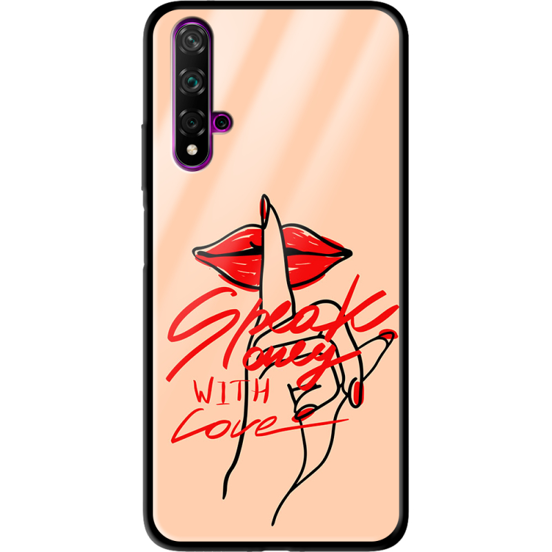 Защитный чехол BoxFace Glossy Panel Huawei Nova 5T Speak Only Whith Love