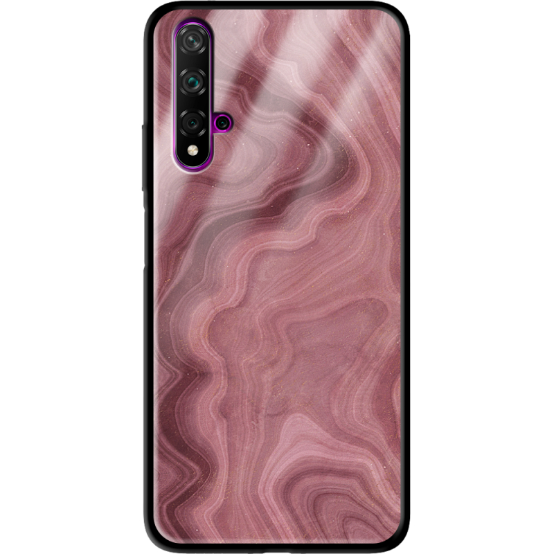 Защитный чехол BoxFace Glossy Panel Huawei Nova 5T DarkRed Marble