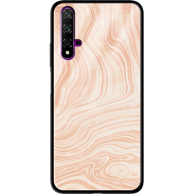 Защитный чехол BoxFace Glossy Panel Huawei Nova 5T Delicate Marble