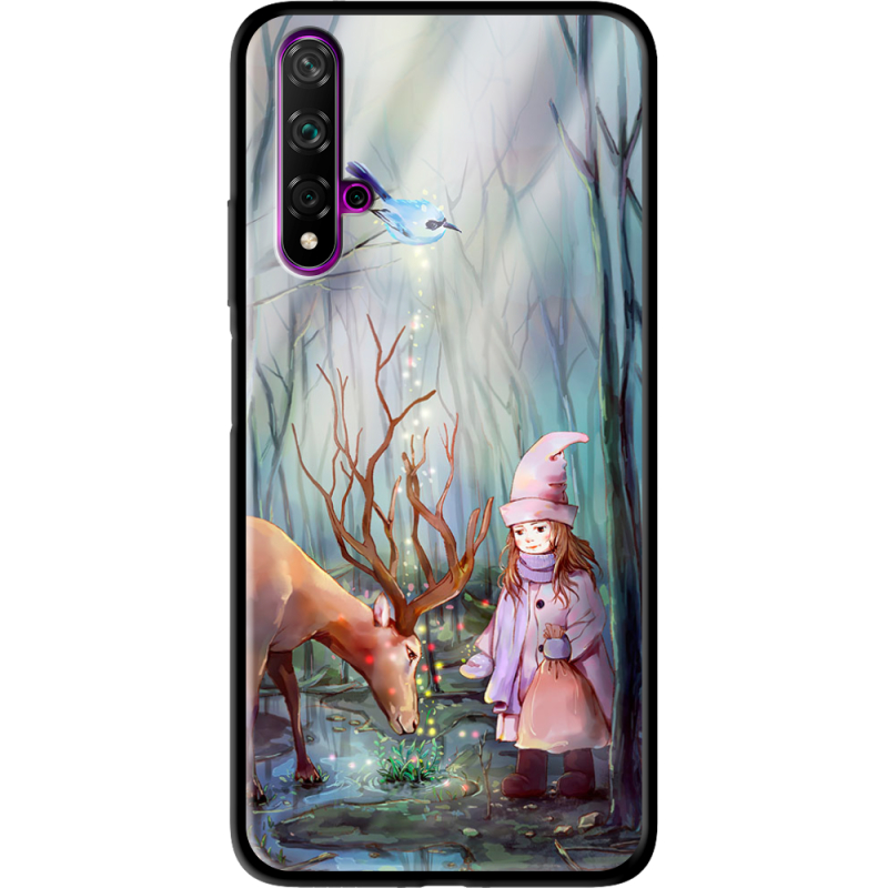 Защитный чехол BoxFace Glossy Panel Huawei Nova 5T Girl And Deer