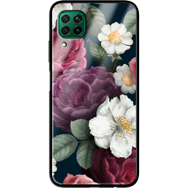 Защитный чехол BoxFace Glossy Panel Huawei P40 Lite Peonies