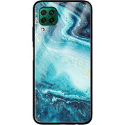 Защитный чехол BoxFace Glossy Panel Huawei P40 Lite Blue Marble