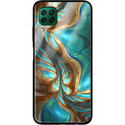 Защитный чехол BoxFace Glossy Panel Huawei P40 Lite Blue Abstraction