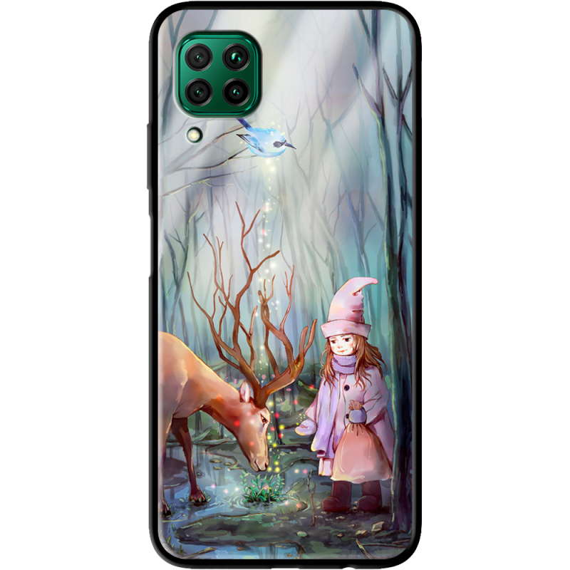 Защитный чехол BoxFace Glossy Panel Huawei P40 Lite Girl And Deer