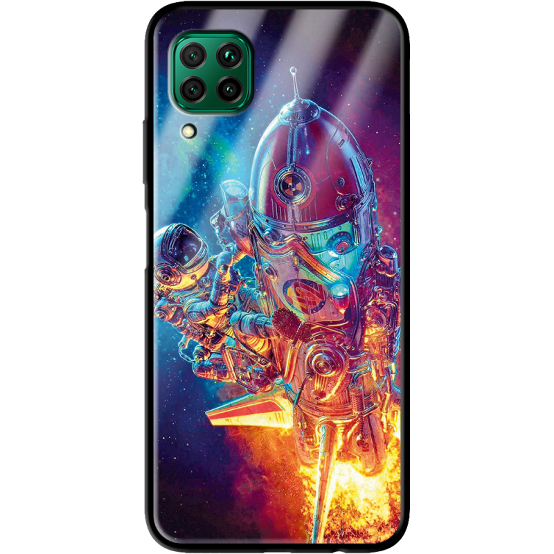 Защитный чехол BoxFace Glossy Panel Huawei P40 Lite Astronaut in Space