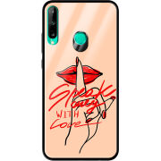 Защитный чехол BoxFace Glossy Panel Huawei P40 Lite E Speak Only Whith Love