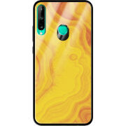 Защитный чехол BoxFace Glossy Panel Huawei P40 Lite E Yellow Marble