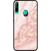 Защитный чехол BoxFace Glossy Panel Huawei P40 Lite E Pink Marble