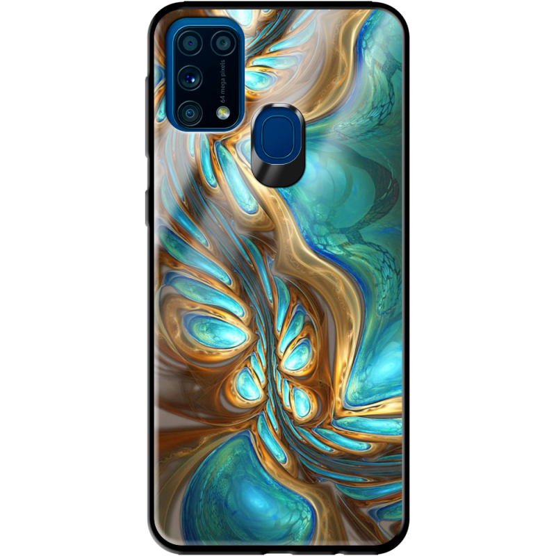 Защитный чехол BoxFace Glossy Panel Samsung Galaxy M31 Blue Abstraction
