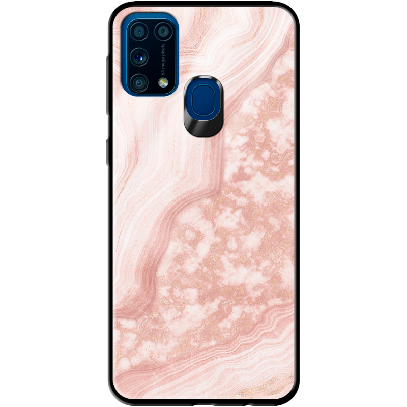 Защитный чехол BoxFace Glossy Panel Samsung Galaxy M31 Pink Marble