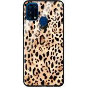 Защитный чехол BoxFace Glossy Panel Samsung Galaxy M31 Leopard Print