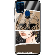 Защитный чехол BoxFace Glossy Panel Samsung Galaxy M31 Skull-Girl