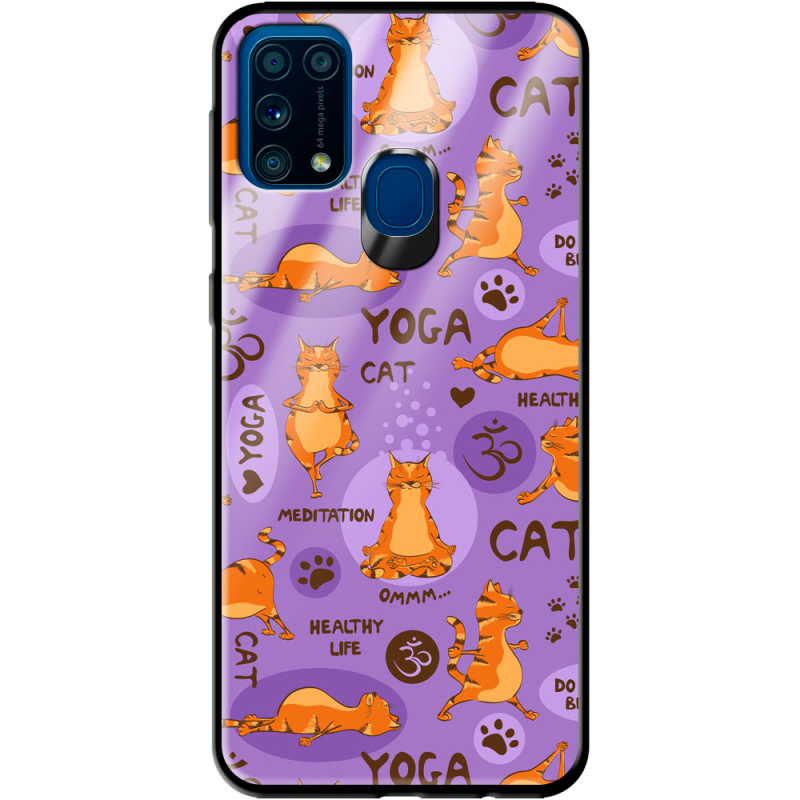 Защитный чехол BoxFace Glossy Panel Samsung Galaxy M31 Yoga Cat