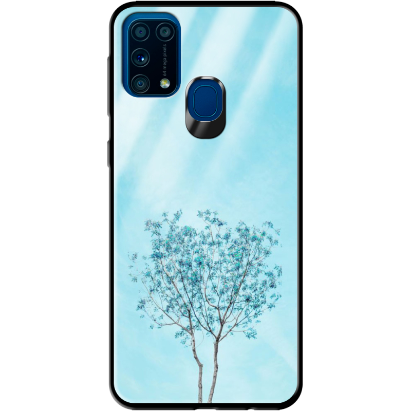 Защитный чехол BoxFace Glossy Panel Samsung Galaxy M31 Blue Tree