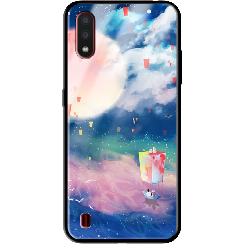 Защитный чехол BoxFace Glossy Panel Samsung A015 Galaxy A01 Dreamy Clouds