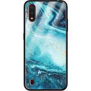 Защитный чехол BoxFace Glossy Panel Samsung A015 Galaxy A01 Blue Marble