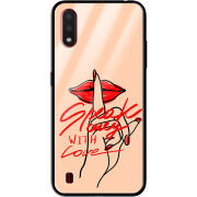 Защитный чехол BoxFace Glossy Panel Samsung A015 Galaxy A01 Speak Only Whith Love