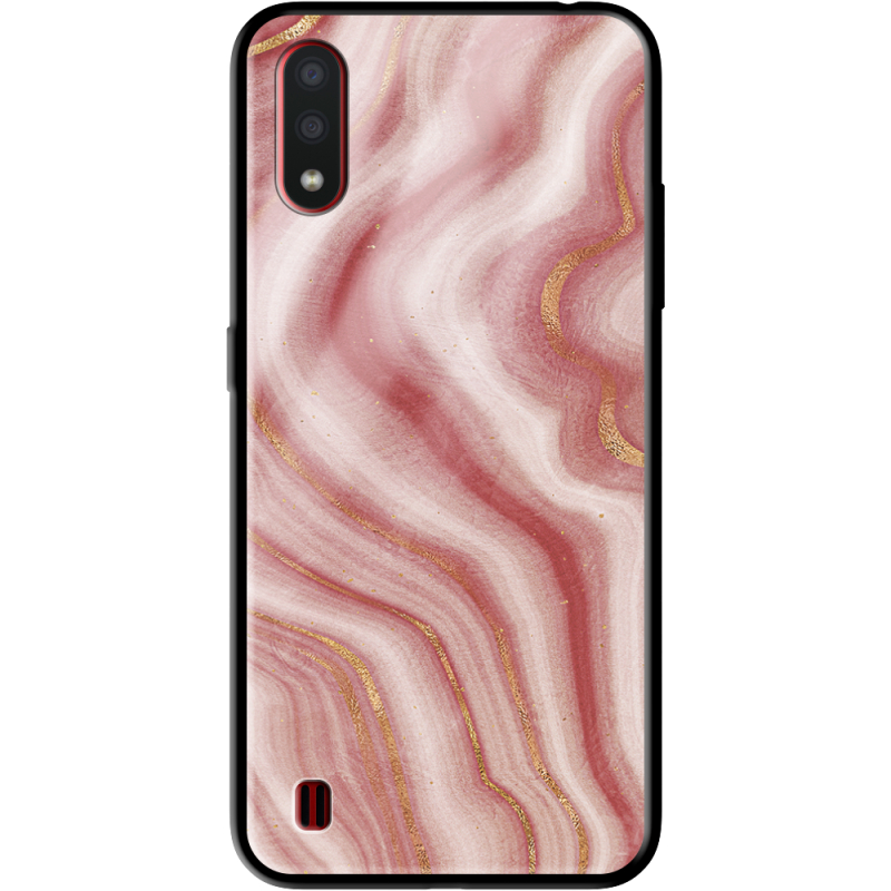 Защитный чехол BoxFace Glossy Panel Samsung A015 Galaxy A01 Print Marble