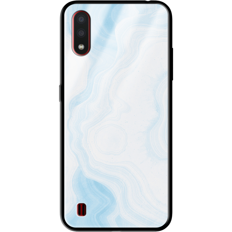 Защитный чехол BoxFace Glossy Panel Samsung A015 Galaxy A01 Light Marble