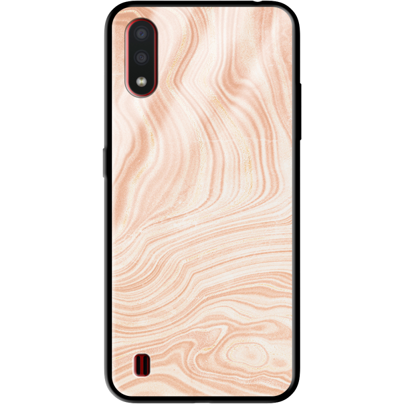 Защитный чехол BoxFace Glossy Panel Samsung A015 Galaxy A01 Delicate Marble