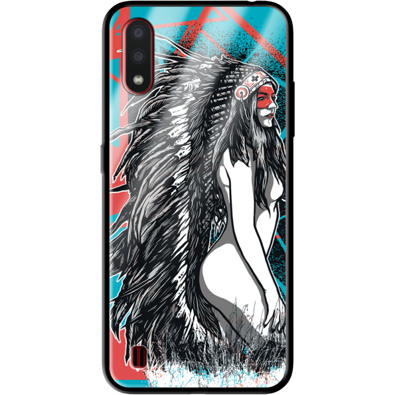 Защитный чехол BoxFace Glossy Panel Samsung A015 Galaxy A01 Indian Girl