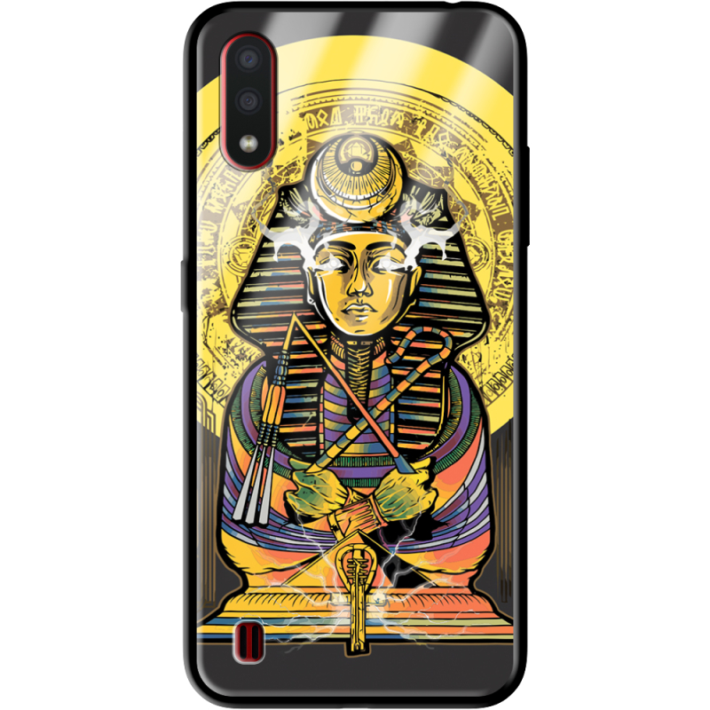 Защитный чехол BoxFace Glossy Panel Samsung A015 Galaxy A01 Gold Pharaoh