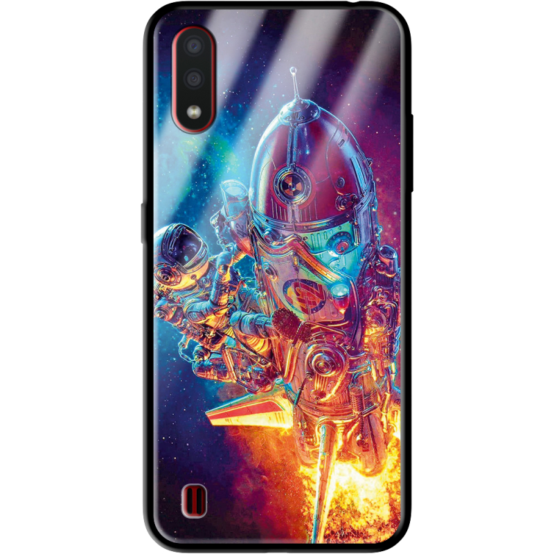 Защитный чехол BoxFace Glossy Panel Samsung A015 Galaxy A01 Astronaut in Space