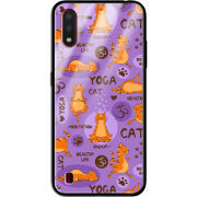 Защитный чехол BoxFace Glossy Panel Samsung A015 Galaxy A01 Yoga Cat