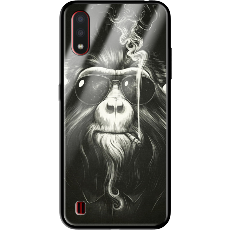 Защитный чехол BoxFace Glossy Panel Samsung A015 Galaxy A01 Smokey Monkey