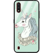 Защитный чехол BoxFace Glossy Panel Samsung A015 Galaxy A01 My Unicorn