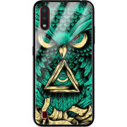 Защитный чехол BoxFace Glossy Panel Samsung A015 Galaxy A01 Masonic Owl