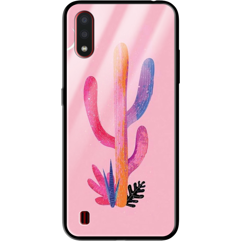 Защитный чехол BoxFace Glossy Panel Samsung A015 Galaxy A01 Pink Desert