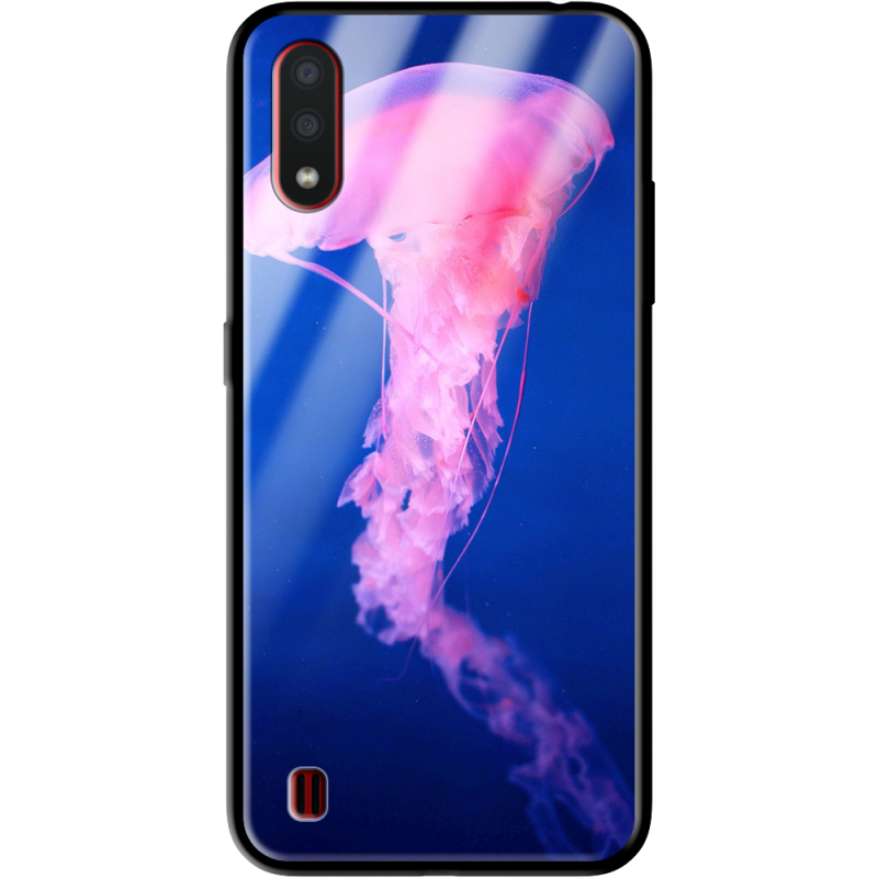 Защитный чехол BoxFace Glossy Panel Samsung A015 Galaxy A01 Jellyfish