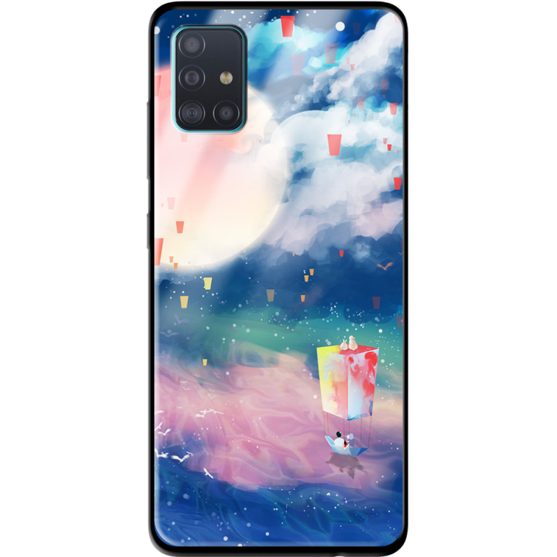 Защитный чехол BoxFace Glossy Panel Samsung Galaxy A51 Dreamy Clouds